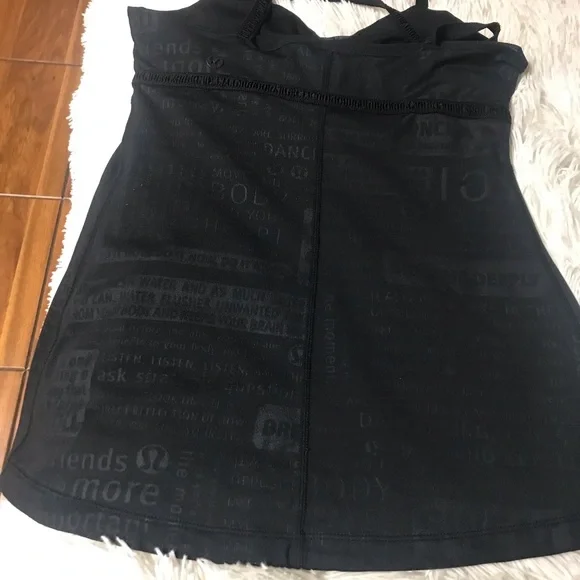 Lululemon Tank Top-Black-Size 2 -Good Condition - Picture 7 of 12
